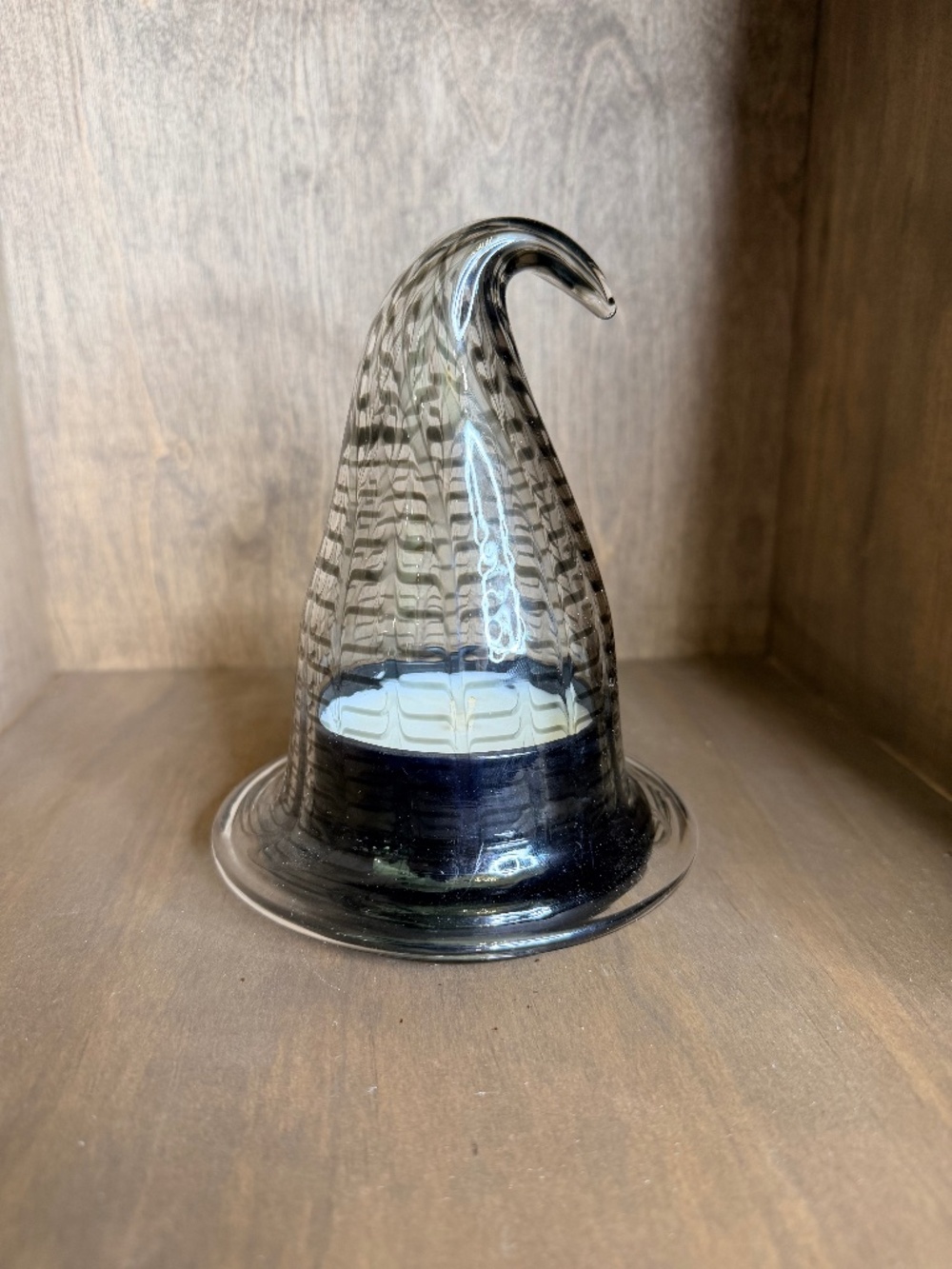 NWT Anthropologie Witches Hat Amber Pumpkin & Spice Figural Glass Candle